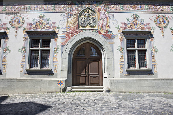 Das alte Rathaus in Lindau  Lindau am Bodensee  Bayern  Deutschland  Europa