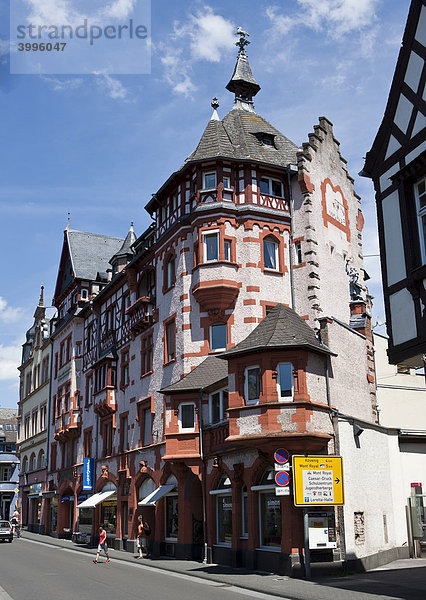 Die Altstadt des Stadtteils Traben  Traben-Trarbach  Mosel  Kreis Bernkastel-Wittlich  Rheinland-Pfalz  Deutschland  Europa