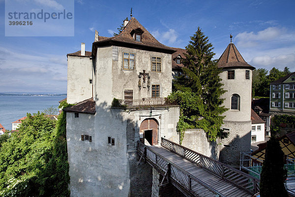 Das Alte Schloss  die Meersburg am Bodensee  Regierungsbezirk Tübingen  Bodenseekreis  Baden-Württemberg  Deutschland  Europa