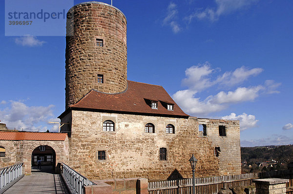 Alte Burgruine mit Turm  Burgthann  Mittelfranken  Bayern  Deutschland  Europa