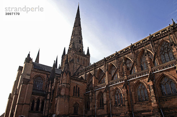 Gotische Kathedrale  Lichfield  England  Europa