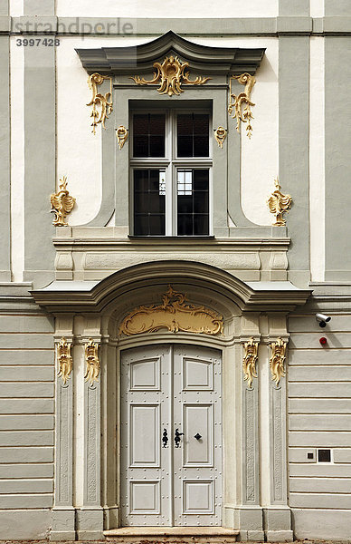 Nebeneingang vom Barock-Schloss Hirschberg  Beilngries  Oberbayern  Deutschland  Europa