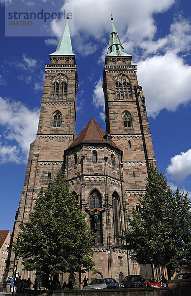 Sebalduskirche  Gotik  Nürnberg  Mittelfranken  Deutschland  Europa