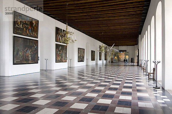 Ballsaal  Schloss Kronborg in Elsinore  Dänemark  Europa