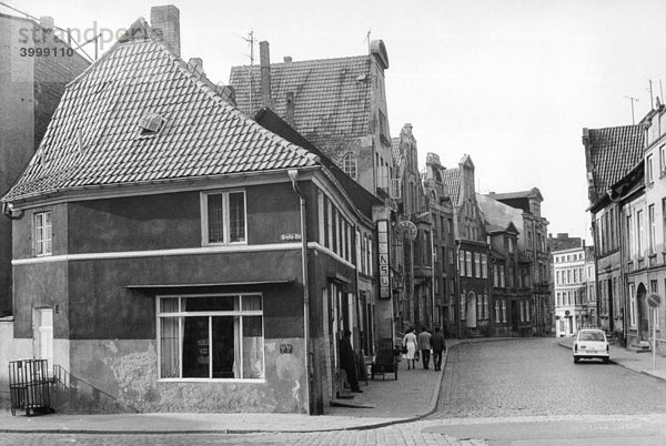 Wismar  DDR  historische Aufnahme  ca. 1982