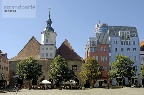 Marktplatz mit Rathaus  Jena  Freistaat Thüringen  Deutschland  Europa