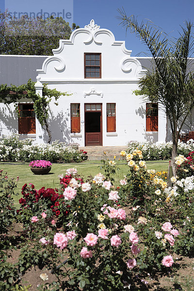 Landhaus des Cap Bon Weinguts  Eilandia  Robertson  Western Cape  Südafrika  Afrika