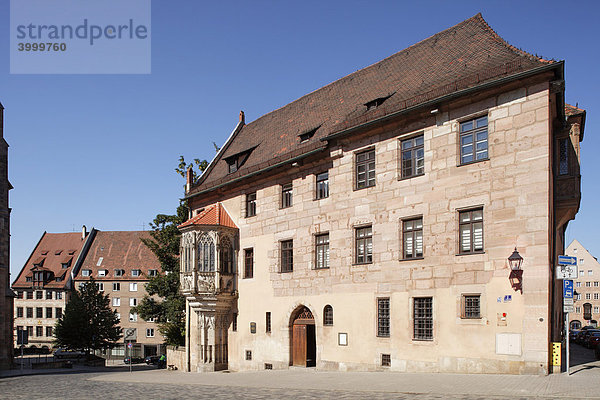 Sebalder Pfarrhof  Chörlein  erbaut 1361-1379  Gothik  Altstadt  Nürnberg  Mittelfranken  Franken  Bayern  Deutschland  Europa