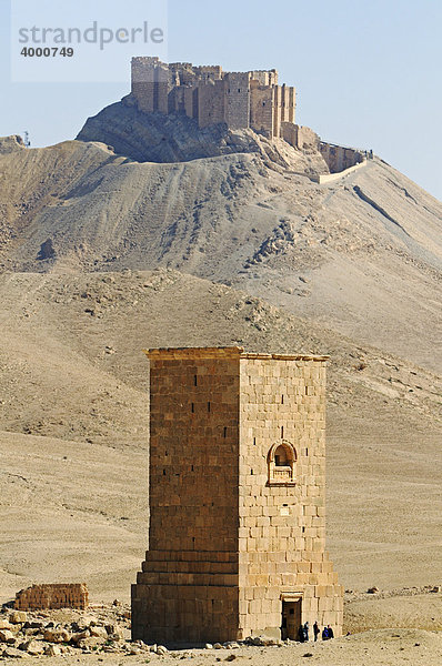 Grabturm des Elahel im Tal der Gräber  Ausgrabungsstätte Palmyra  Tadmur  Syrien  Asien