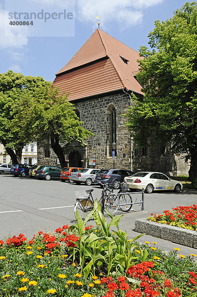 Eingang der Johann Sebastian Bach-Kirche  Arnstadt  Thüringen  Deutschland  Europa