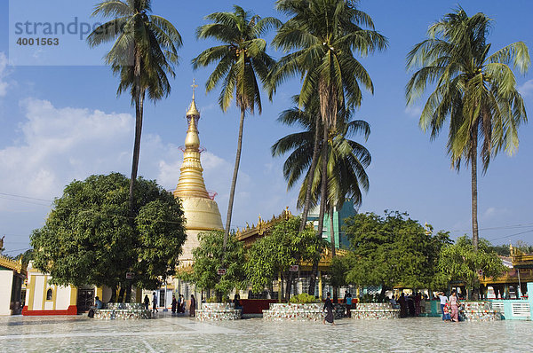 Botahtaung Pagode  buddhistischer Tempel  Rangun  Yangon  Burma  Birma  Myanmar  Asien