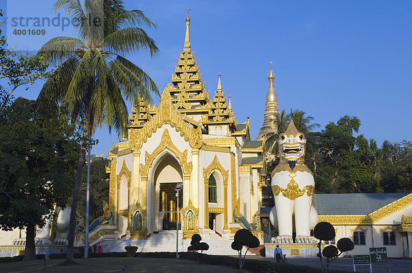 Shwedagon Pagode  buddhistischer Tempel  Rangun  Yangon  Burma  Birma  Myanmar  Asien