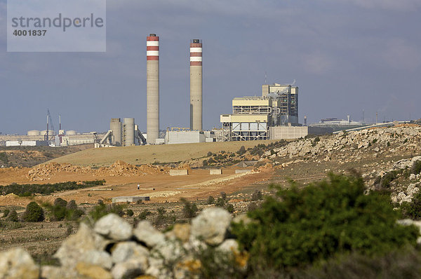 Elektrizitätswerk nahe des Hafens  Djorf Lasfar  Marokko  Afrika