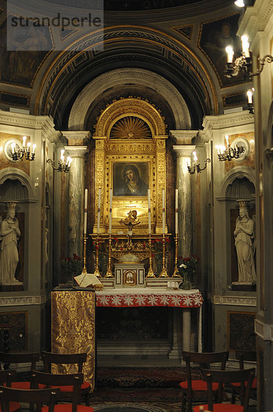 Kirche Maria Domina Nostra  Quergasse zur Via di San Marcello  Altstadt  Rom  Italien