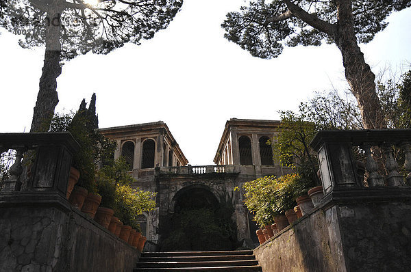 Treppenaufgang  Stiegenaufgang  Faranesische Gärten  Palatin  Altstadt  Rom  Italien  Europa  Europa