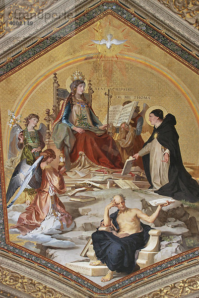 Decke  Galerie der Kandelaber  Vatikanische Museen  Altstadt  Vatikanstadt  Italien  Europa