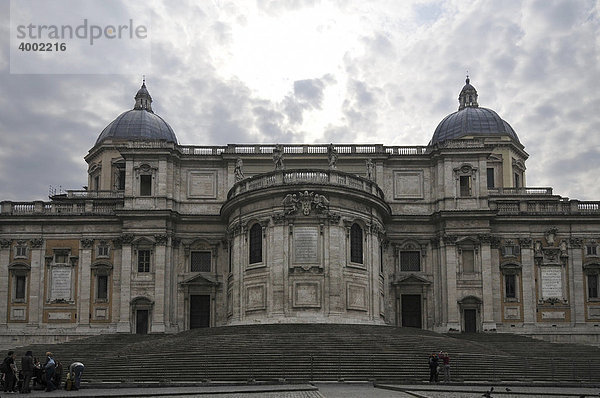 Basilica di Santa Maria Maggiore auf der Piazza dell'Esquilino Seite  Altstadt  Rom  Italien  Europa
