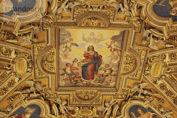 Deckengemälde in der Basilica di Santa Maria Maggiore  Altstadt  Rom  Italien  Europa