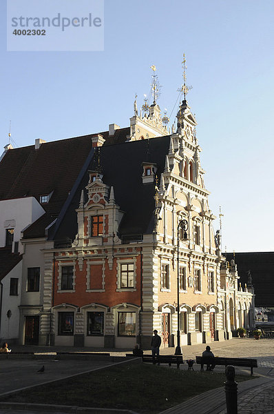 Schwarzhäupterhaus  Rathausplatz  Altstadt  Riga  Lettland  Baltikum  Europa
