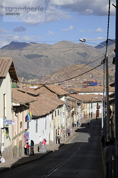 Alte Gasse  Cusco  Peru  Südamerika  Lateinamerika