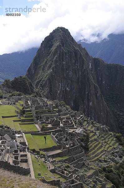 Machu Picchu  Peru  Inkasiedlung  Quechuasiedlung  Südamerika  Lateinamerika