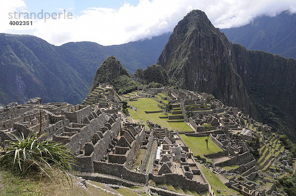 Machu Picchu  Peru  Inkasiedlung  Quechuasiedlung  Südamerika  Lateinamerika
