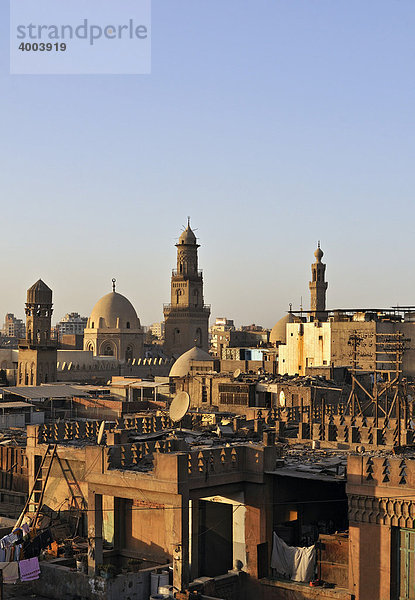 Dächer des islamischen Kairo  Ägypten  Nord-Afrika