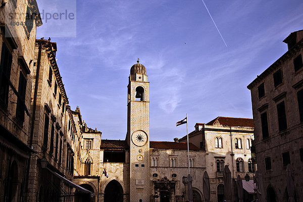 Glockenturm in Dubrovnik  Kroatien
