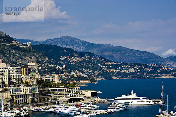 Bucht der Stadt  Monte Carlo  Fürstentum Monaco  Europa