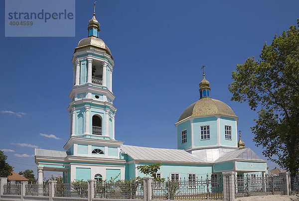Die Lipovaner-Kirche Mutter Maria in Wylkowe  Donaudelta  Ukraine  Europa