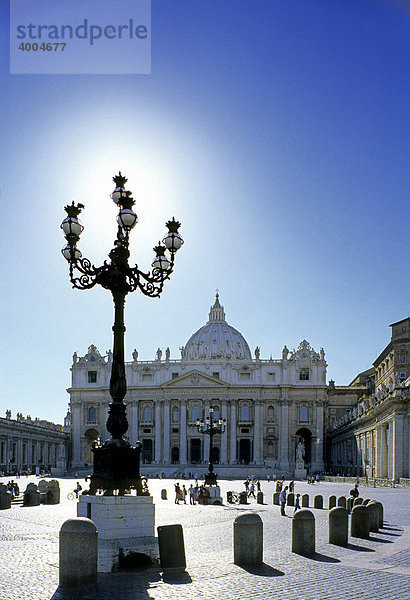 Dom St. Peter  Petersdom  Petersplatz  Piazza San Pietro  Vatikan  Rom  Latium  Italien  Europa