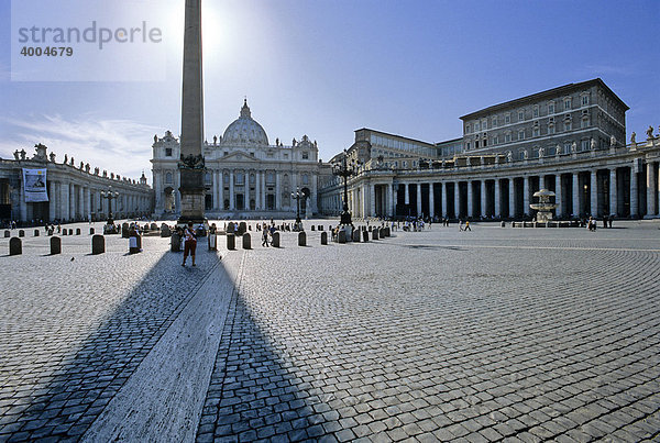 Dom St. Peter  Petersdom  vatikanischer Palast  Petersplatz  Piazza San Pietro  Vatikan  Rom  Latium  Italien  Europa