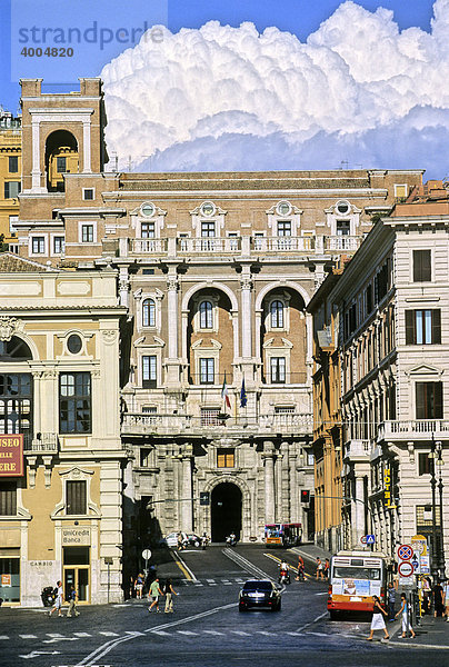 Piazza Venezia  Via IV Novembre  Rom  Latium  Italien  Europa