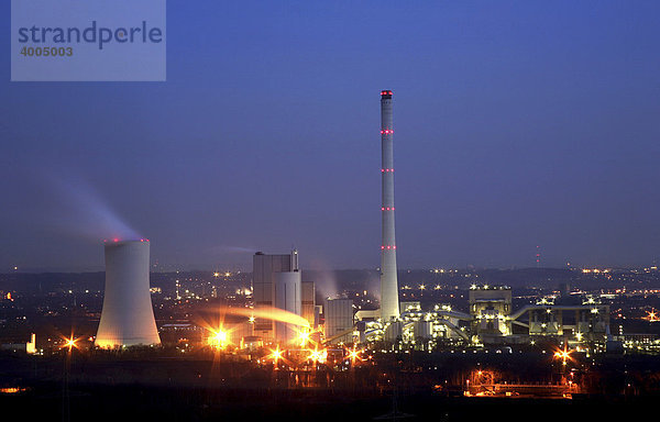 Kohlekraftwerk  Herne  Ruhrgebiet  Nordrhein-Westfalen  Deutschland  Europa