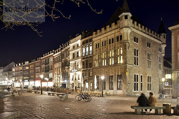 Historische Gebäude in der Altstadt  Aachen  Nordrhein-Westfalen  Deutschland  Europa