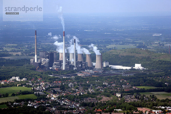 Kohlekraftwerk Scholven  Luftbild  Gelsenkirchen  Ruhrgebiet  Nordrhein-Westfalen  Deutschland  Europa
