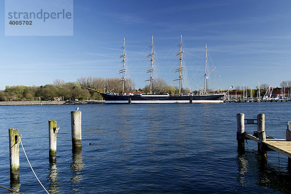 Museumsschiff Passat im Hafen von Travemünde  Hansestadt Lübeck  Holstein  Schleswig-Holstein  Deutschland  Europa