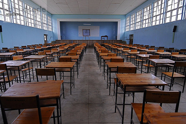 Aula in der Magamba Secondary School  Lushoto  Tansania  Afrika
