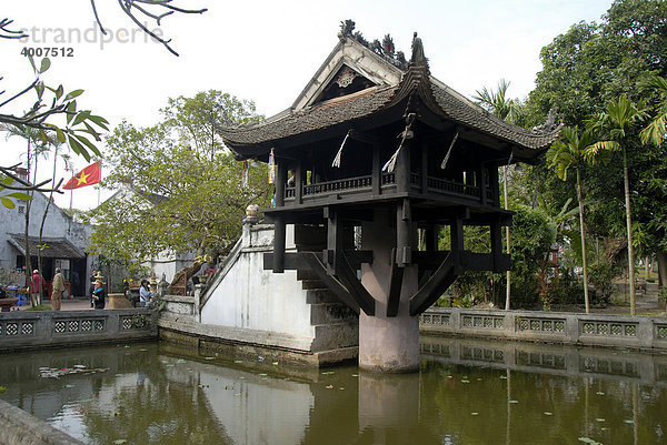 Buddhismus  Ein-Säulen-Pagode  Hanoi  Vietnam  Asien