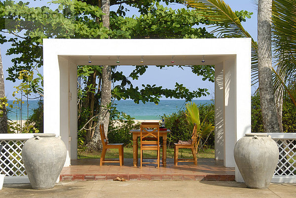 Ruhebereich  Ayurveda Kur Beach Resort Surya Lanka  Talalla  Ceylon  Sri Lanka  Südasien  Asien