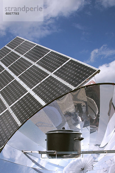 Solarkocher  Solarfläche  Sonnenenergie  Solarmodul