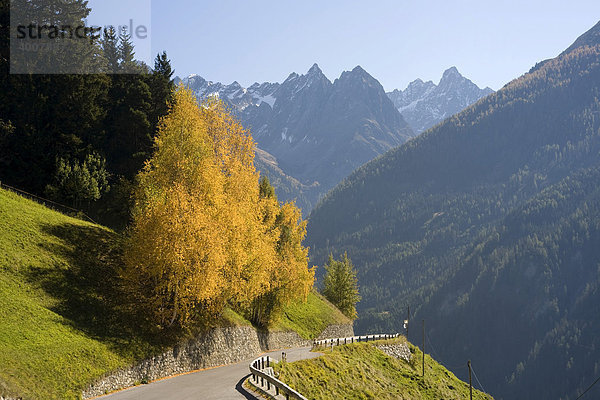 Kaunertal im Herbst  Kaunergrat  Ötztaler Alpen  Tirol  Österreich  Europa
