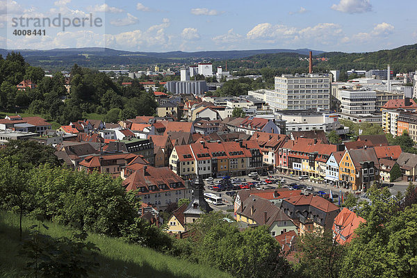 Stadtpanorma von Kulmbach  Oberfranken  Bayern  Deutschland  Europa