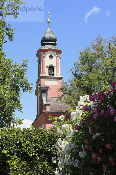 Schlosskirche St. Marien auf der Insel Mainau  Bodensee  Landkreis Konstanz  Baden-Württemberg  Deutschland  Europa