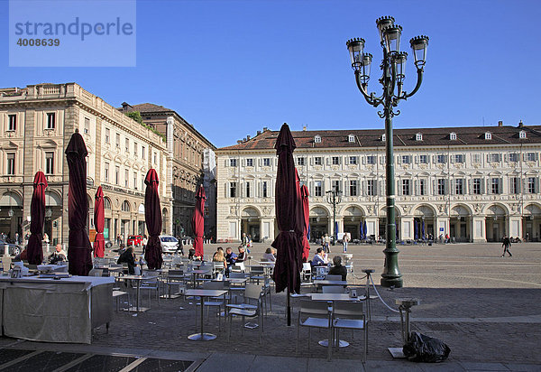 Piazza San Carlo  Turin  Torino  Piemont  Italien  Europa