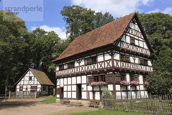 Hennebergisches Freilichtmuseum beim Kloster Veßra  Landkreis Hildburghausen  Thüringen  Deutschland  Europa