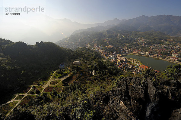 Berglandschaft  Sapa  Nordvietnam  Südostasien