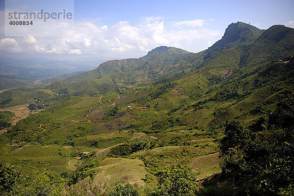 Vietnamesische Berglandschaft  Sapa  Hanoi  Nordvietnam  Südostasien