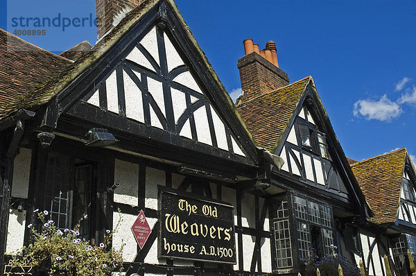 Old Weavers' house  Canterbury  Kent  Südengland  England