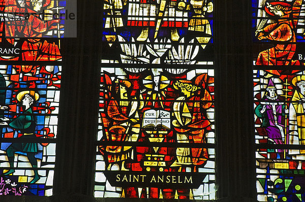 Glasfenster  Canterbury Kathedrale  Canterbury  Kent  Südengland  England